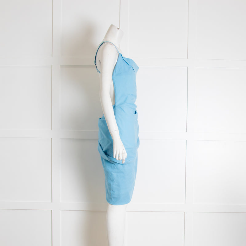 Jacquemus Light Blue Le Papier 'La Robe Saudade' Minidress