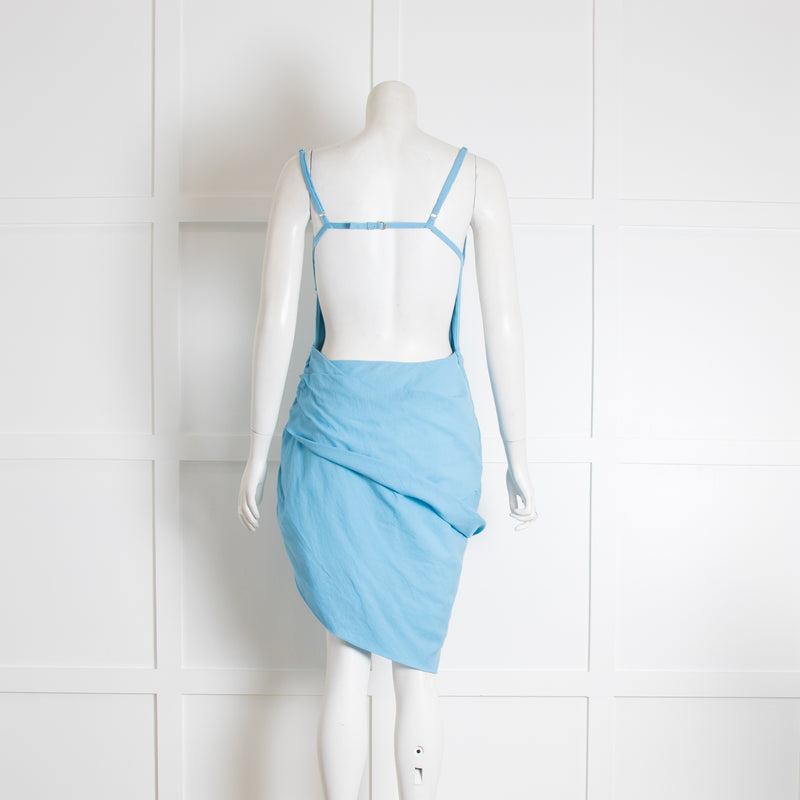Jacquemus Light Blue Le Papier 'La Robe Saudade' Minidress