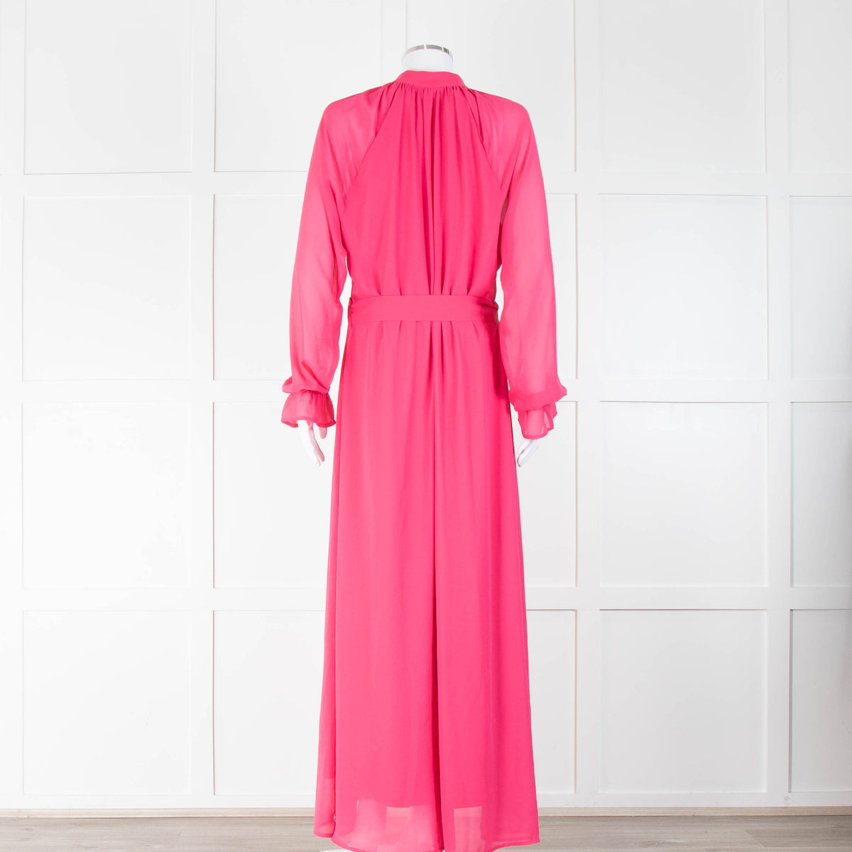 Coster Copenhagen Bright Pink Long Sleeve Tea Dress