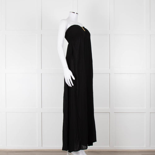 Heidi Klein Black Strapless Maxi Dress