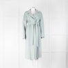 MaxMara Studio Teal Cashmere, Silk and Wool Mix Coat