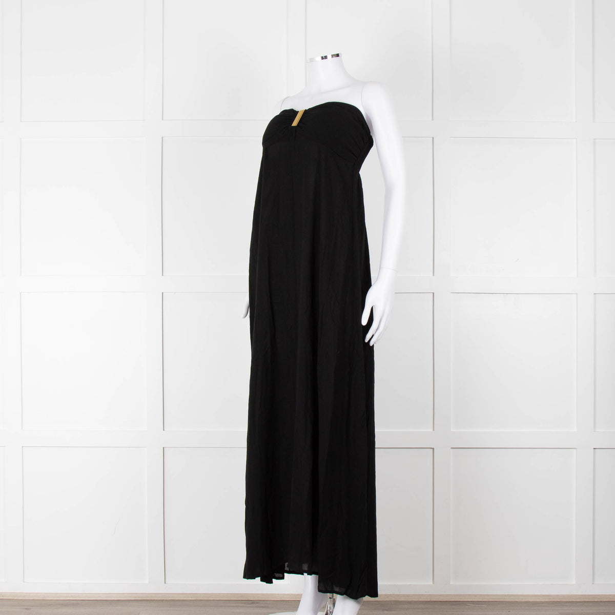 Heidi Klein Black Strapless Maxi Dress