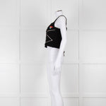 Tach Clothing Black Knitted Crop Top with Flower Motifs