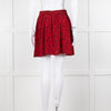 Zadig & Voltaire Black Red Floral Mini Skirt