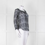 Isabel Marant Etoile Dark Sheer Patterned Top