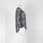 Isabel Marant Etoile Dark Sheer Patterned Top