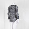 Isabel Marant Etoile Dark Sheer Patterned Top