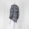 Isabel Marant Etoile Dark Sheer Patterned Top