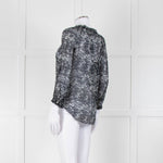 Isabel Marant Etoile Dark Sheer Patterned Top
