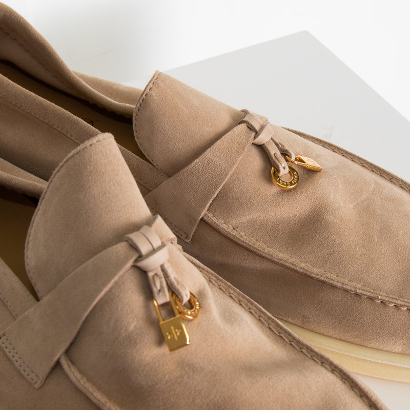 Loro Piana Beige Summer Charms Loafers