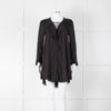 Iro Black Florine Black Mini Dress with Eyelet Neck