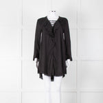 Iro Black Florine Black Mini Dress with Eyelet Neck
