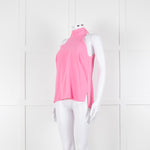 Me + Em Pale Pink Sleeveless Tie Neck Top