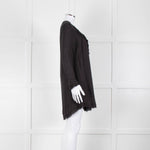 Iro Black Florine Black Mini Dress with Eyelet Neck