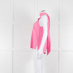 Me + Em Pale Pink Sleeveless Tie Neck Top