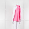 Me + Em Pale Pink Sleeveless Tie Neck Top