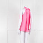 Me + Em Pale Pink Sleeveless Tie Neck Top