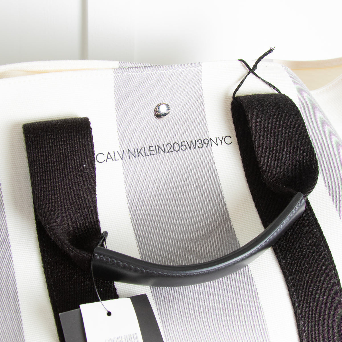 Calvin Klein Stripe Canvas Tote