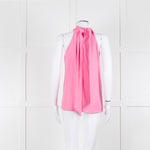 Me + Em Pale Pink Sleeveless Tie Neck Top