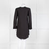 Iro Black Florine Black Mini Dress with Eyelet Neck