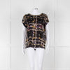 Riani Black & Multicolour Floral Short Sleeve Top