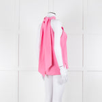 Me + Em Pale Pink Sleeveless Tie Neck Top