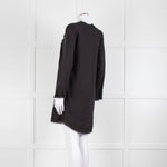 Iro Black Florine Black Mini Dress with Eyelet Neck