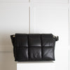 Stand Studio Black Faux Leather Quilted Shoulder Bag