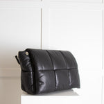 Stand Studio Black Faux Leather Quilted Shoulder Bag