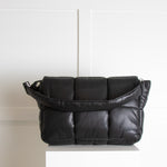 Stand Studio Black Faux Leather Quilted Shoulder Bag