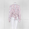 IRO Pastel Patterned Wrap Around Blouse