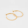Rosa de la Cruz 18k Gold 25mm Pave Hoops