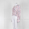 IRO Pastel Patterned Wrap Around Blouse