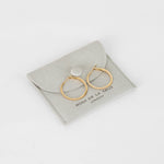 Rosa de la Cruz 18k Gold 25mm Pave Hoops