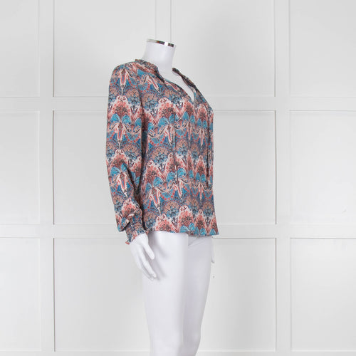 Dea Kudibal Multicoloured L/S Top With Gathered Cuffs