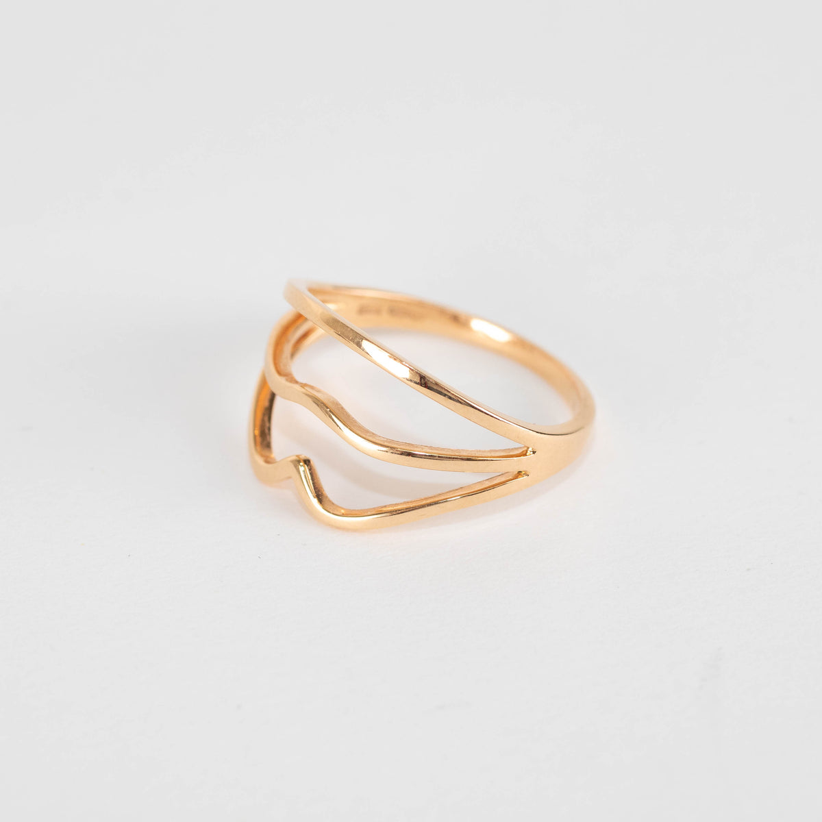 Rosa de la Cruz 18k Rose Gold Lips Ring