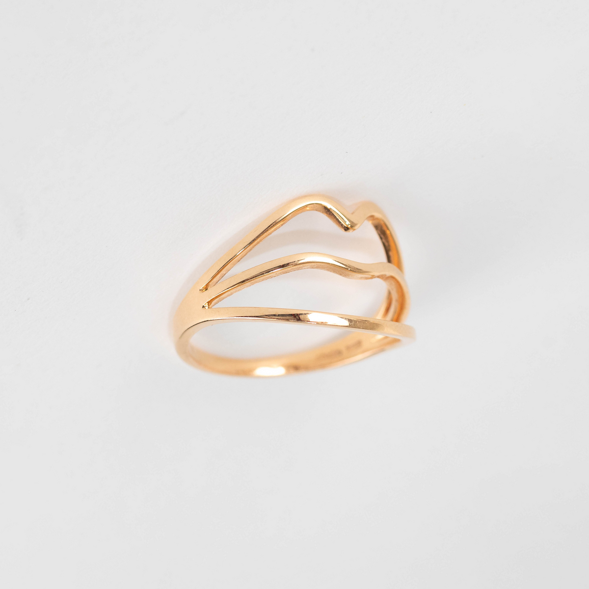 Rosa de la Cruz 18k Rose Gold Lips Ring