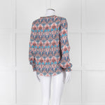 Dea Kudibal Multicoloured L/S Top With Gathered Cuffs
