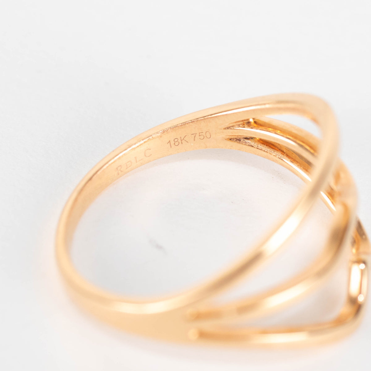 Rosa de la Cruz 18k Rose Gold Lips Ring