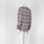 Dea Kudibal Multicoloured L/S Top With Gathered Cuffs