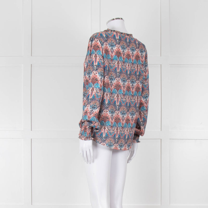 Dea Kudibal Multicoloured L/S Top With Gathered Cuffs