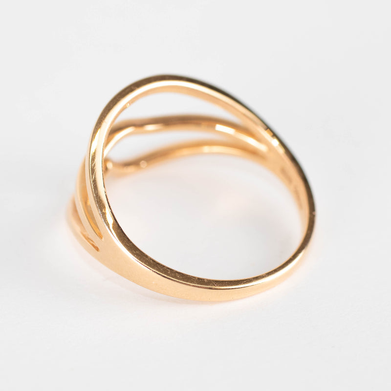 Rosa de la Cruz 18k Rose Gold Lips Ring