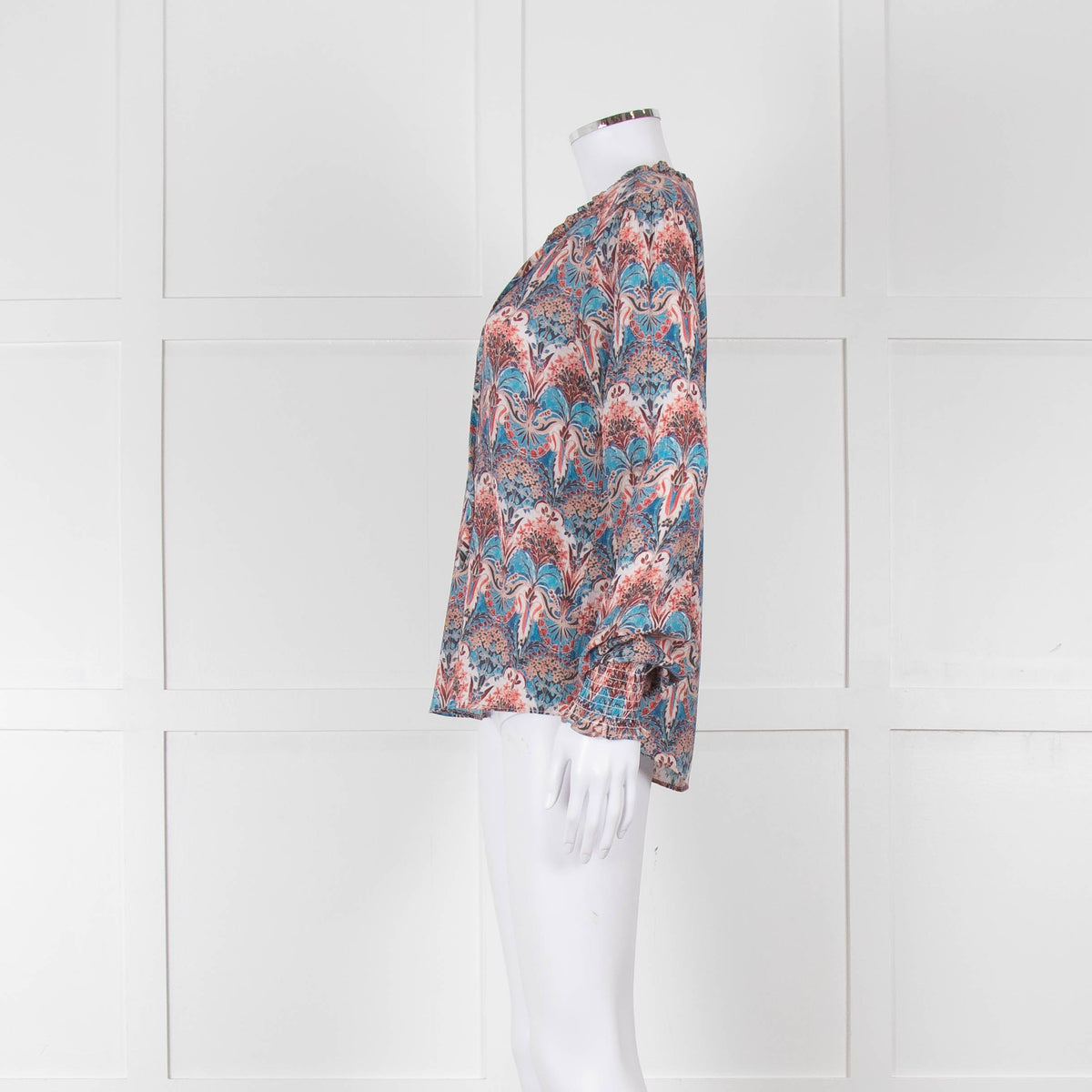 Dea Kudibal Multicoloured L/S Top With Gathered Cuffs