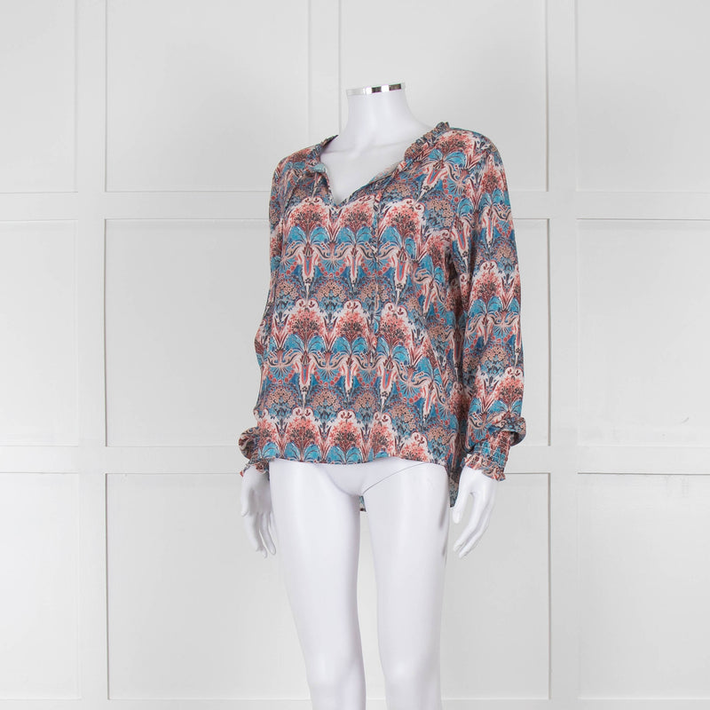 Dea Kudibal Multicoloured L/S Top With Gathered Cuffs