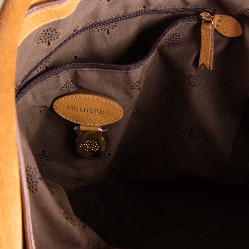 Mulberry Tan Postman's Lock Leather Handbag