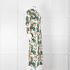 Maje Green Floral Cotton Shirt Dress