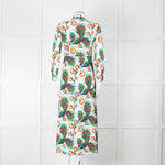 Maje Green Floral Cotton Shirt Dress