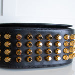 Alexander Wang Black Leather Gold Stud Cross Body Bag