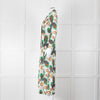 Maje Green Floral Cotton Shirt Dress