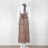 Primrose Park Black and Pink Leopard Halterneck Maxi Dress